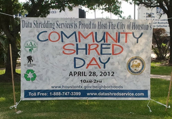 Community Shred Day Banner